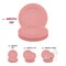 Matte Fuchsia Round Disposable Plastic Appetizer/Salad Plates - 7.5" (120 Plates)
